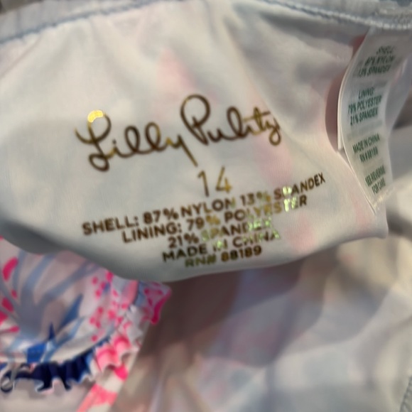 Lilly Pulitzer Kids UPF 50 Juliet Swimsuit Kaleidoscope coral NWT sizes 10&14 - Picture 12 of 12